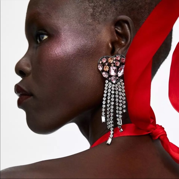 New long dangle earrings - Picture 3 of 8